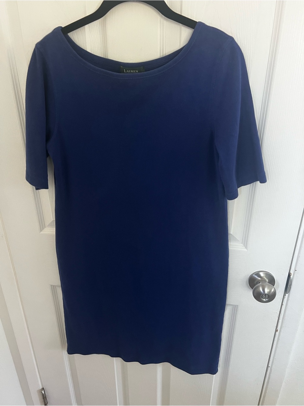 Lauren Ralph Lauren Navy Midi Dress - Picture 2 of 7